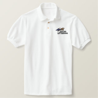 You Go Little Dog Embroidered Polo
