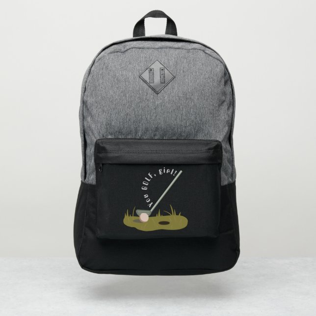 You Golf, Girl! backpack (Front)