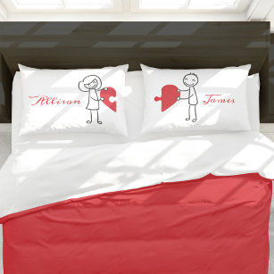 You Got a Piece of my Heart - His and Hers Pillow Case
