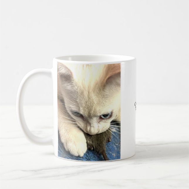 You Got Me Forever, Cat Coffee Mug (Left)