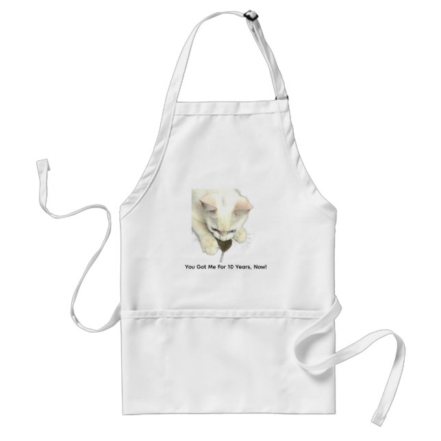 You Got Me!, Funny Anniversary Apron (Front)