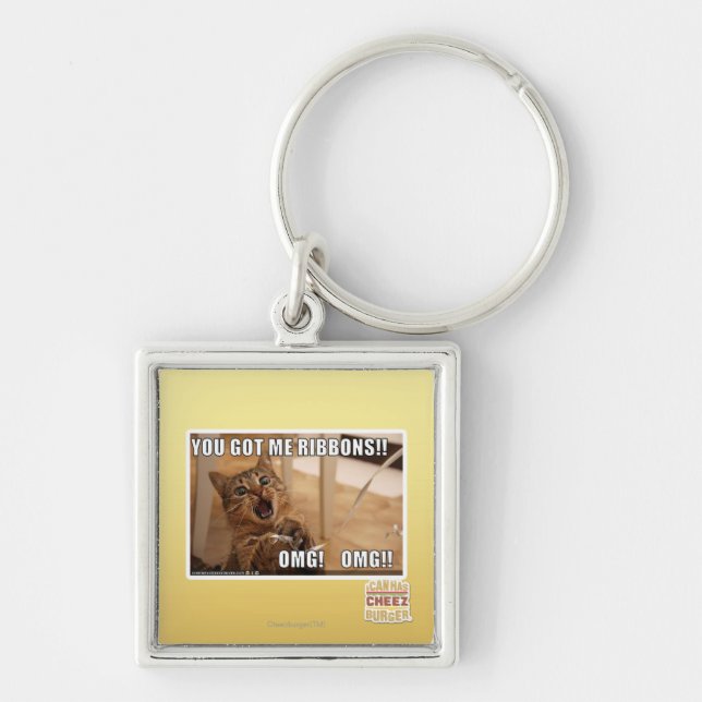 You got me ribbons!! keychain (Front)