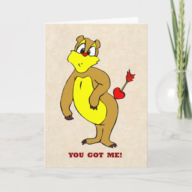 You Got Me Valentine Card (Front)
