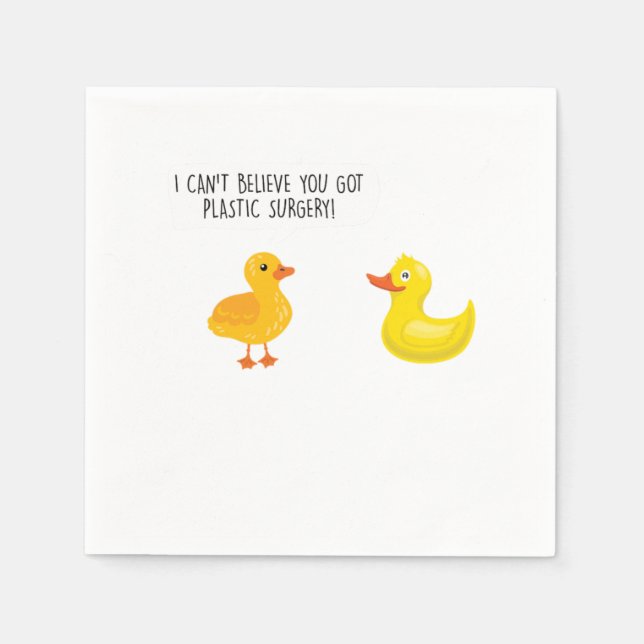 You Got Plastic Surgery Cosmetic Surgeon Gift Napkins (Front)
