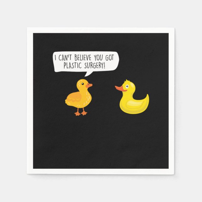 You Got Plastic Surgery Cosmetic Surgeon Gift Napkins (Front)