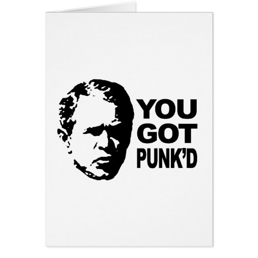 You got punk'd cards (Front)