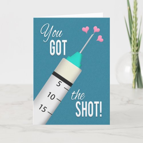 You Got the Covid 19 Vaccine Shot Congratulations Holiday Card
