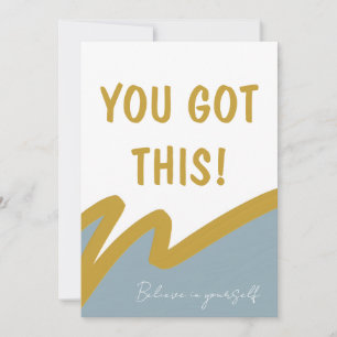 You Got This! Believe in Yourself Encouragement Holiday Card