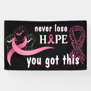 Custom Breast Cancer Survivor Banners