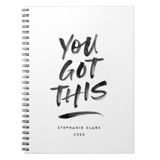You Got This Custom Color Spiral Notebook