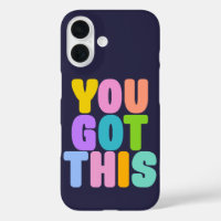 You Got This Cute Colorful Inspirational Quote