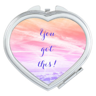 'You got this' inspirational Compact Mirror