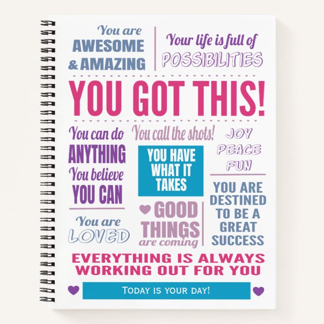 You Got This Inspirational Quote Notebook (Front)