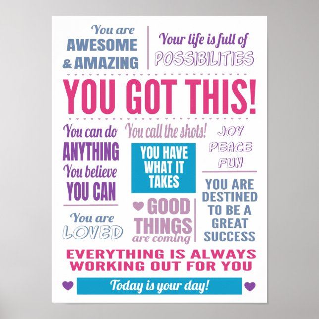 You Got This Inspirational Quote Poster (Front)