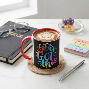 You Got this inspirational stars and colors Mug