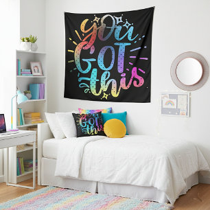You Got this inspirational stars and colors Tapestry