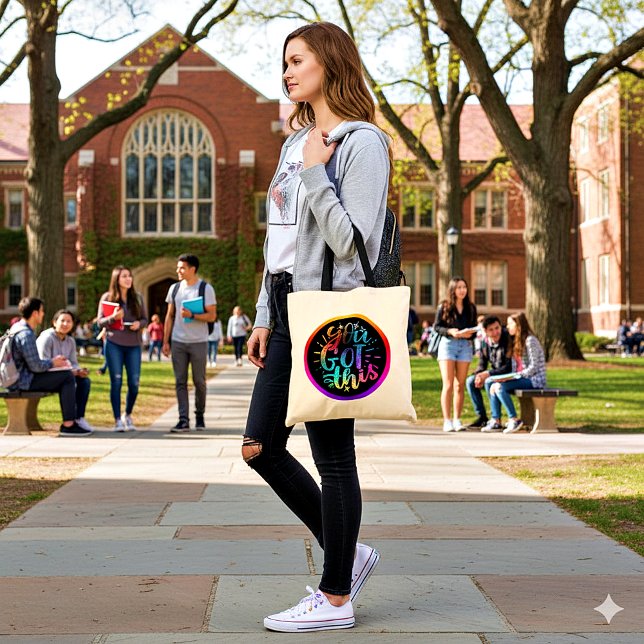 You Got this inspirational stars and colors  Tote Bag (Creator Uploaded)