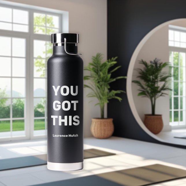 You Got This | Minimalist Personalized Name Water Bottle (Creator Uploaded)