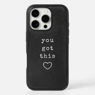 You Got This Minimalist Typewriter Custom Quote iPhone 16 Pro Case