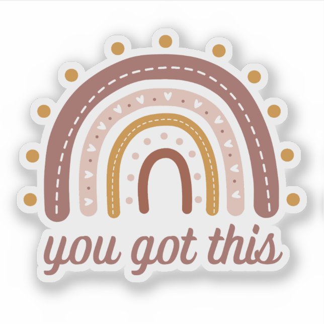 You Got This motivational die cut Sticker (Front)