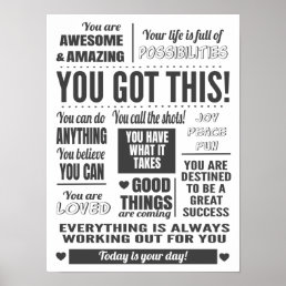 You Got This Motivational Quotes Poster
