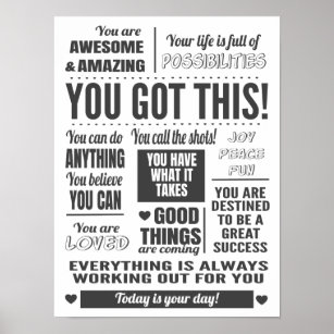You Got This Motivational Quotes Poster