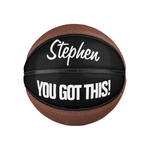 You Got This personalized mini basketball gift