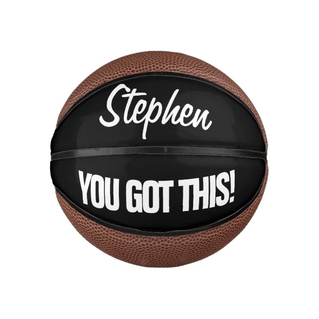 You Got This! personalized mini basketball gift (Front)