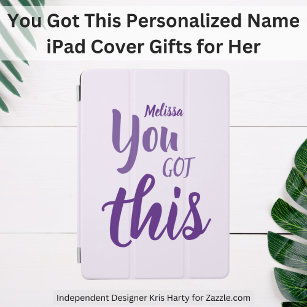 You Got This Personalized Name Purple iPad Air Cover