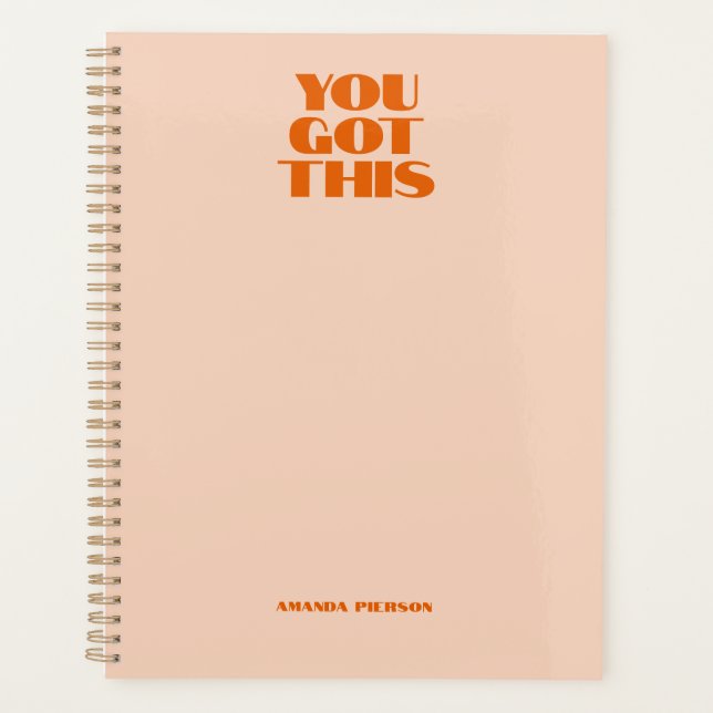 You got This Pink Red Typography Planner (Front)