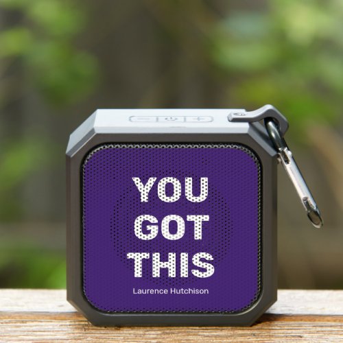 You Got This Purple Personalized Best Compact  Bluetooth Speaker