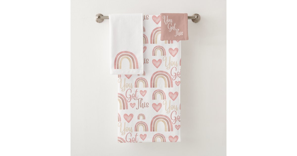 You Got This Rainbow Towel Set Zazzle