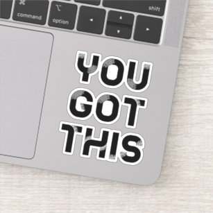 You got this girl pink inspirational stickers