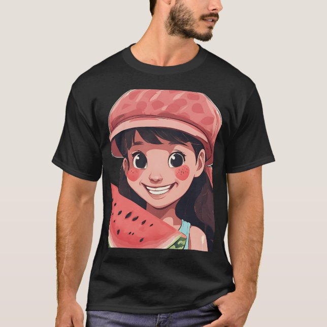 You Grow Girl! Cosmos Flower Print  T-Shirt (Front)