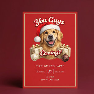 You Guys Getting Presents? Funny Christmas Party Invitation