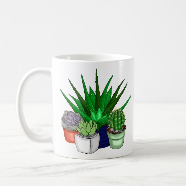 You Had Me At Aloe | Funny Plant Pun Coffee Mug (Left)