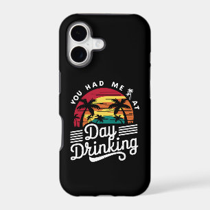 You Had Me At Day Drinking Funny Retro Beach iPhone 17 Case