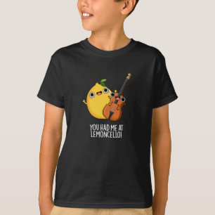 You Had Me At Lemon-cello Funny Drink Pun Dark BG T-Shirt