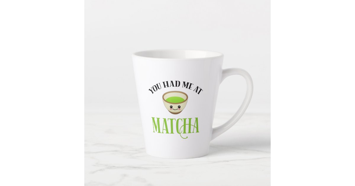 Cute Matcha Mug, Matcha Lover Gift, Green Tea Mug, Green Tea Lover Gift,  Matcha Cup, Cute Coffee Mug, Funny Foodie Gift, Matcha Latte 