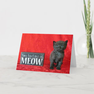 You Had Me At Meow - Pepper (aka Jelly Bean) Card
