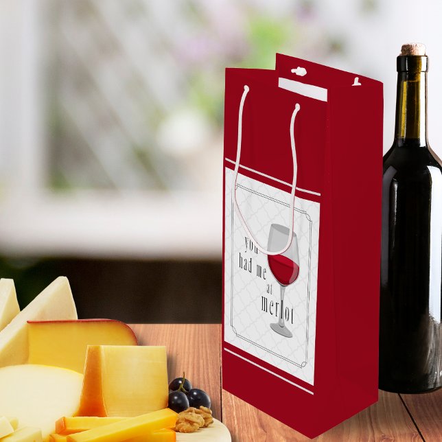 You Had Me at Merlot Gift Bag (Creator Uploaded)