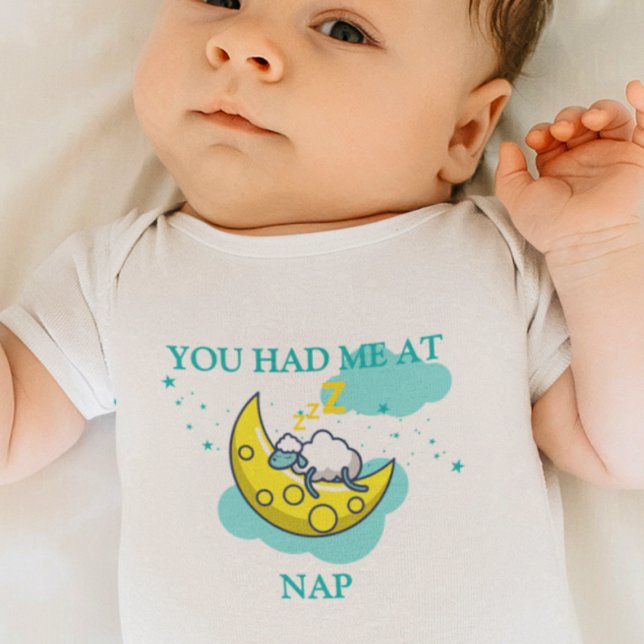 You Had Me At Nap - Sleeping Sheep Baby Bodysuit (Creator Uploaded)