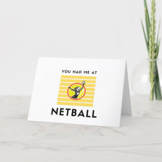 You had me at netball holiday card