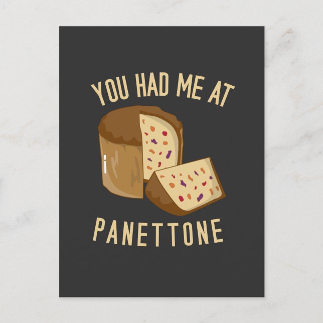 You Had Me At Panettone Postcard (Front)