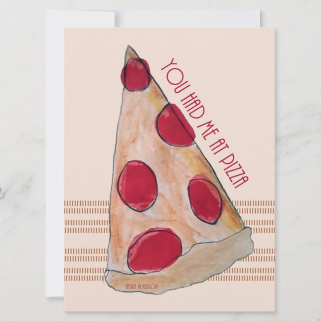you had me at pizza card (Front)