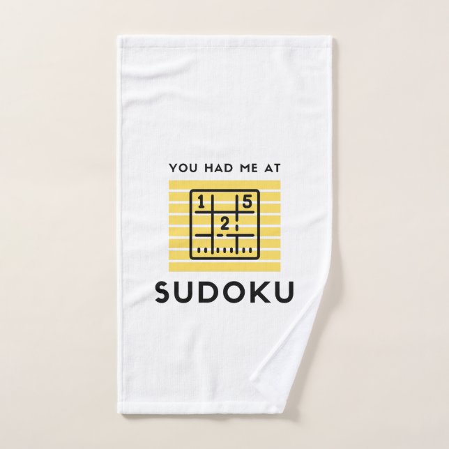 You had me at sudoku hand towel  (Hand Towel)