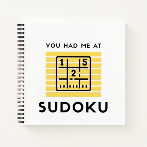 You had me at sudoku notebook