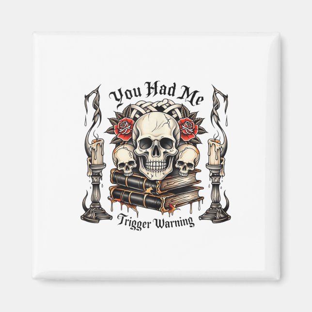 You Had Me At Trigger Warning, Bad Book Club, Roma Magnet (Front)