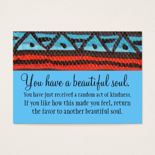 You Have A Beautiful Soul Business Card Templates