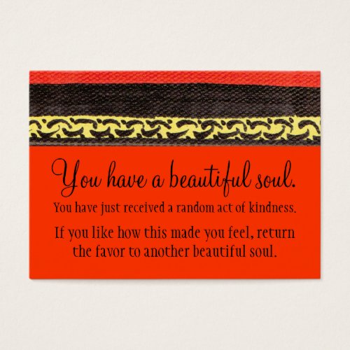You Have A Beautiful Soul Business Card Templates